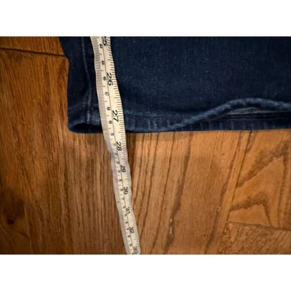 Old Navy Wow high rise wide-leg crop dark wash jeans size 4 petite - Picture 8 of 11